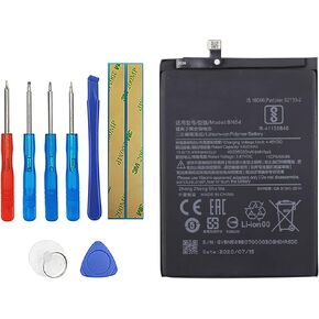 BN54 Replacement Battery Compatible with Mi Mi redmi Note 9 M2003J15SC M2003J15SG Redmi 9 Poco m2 with Toolkit