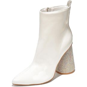 Biba Patent Rhinestone High Block Ankle Boots (Biba)