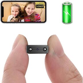 Smallest Hidden Battery Camera,Wireless WiFi Camera,Portable Security Camera,HD1080P Video Recording Live Feed Night Vision,Motion Detection,Cloud Storage Remote Viewing for Security withiOS Android