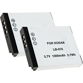 Synergy Digital Camera Battery, Compatible with Vidpro PIXPRO WPZ2 Digital Camera, (Li-Ion, 3.7V, 1000mAh) 1000, Replacement for Kodak LB-015 Battery