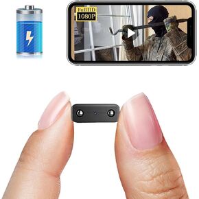 Smallest WiFi Battery Camera,HD1080P Wireless Portable Camera for Video Recording Live Feed,Nanny Cam,Baby Monitor with Upgraded Night Vision,Motion Detection,Cloud Storage for Security with V380PRO