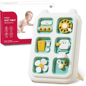 Christmas Stocking Stuffers for Toddlers, Montessori Busy Board Toys for Baby Toddlers, Busy Cube Sensory Toys Travel Toys for Kids with Autism, Birthday Gifts for Baby