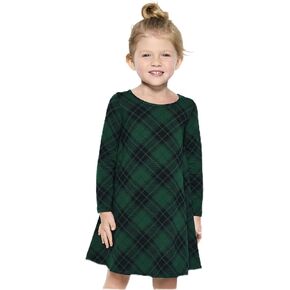 The Children's Place Baby Girls' Plaid Cut Out Dress
