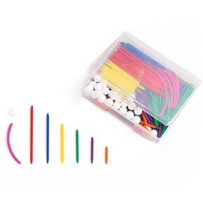 edxeducation Skeletal Geo Set - 330 Pieces - Construction Toy - Learn Vertices, Faces and Edges