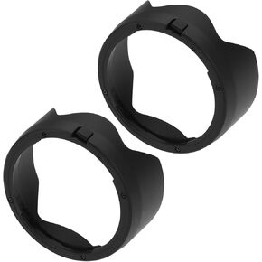 2Pcs Camera Lens Hood Lotus Lens Hood Bayonet Lens Cap Compatible with Canon EF 50mm f/1.8 STM Replaces Canon ES-68II Black