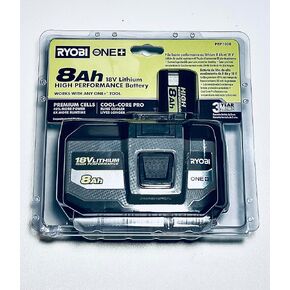 Ryobi ONE+ 18V 8.0 Ah Lithium-Ion HIGH Performance Battery PBP1008, Black