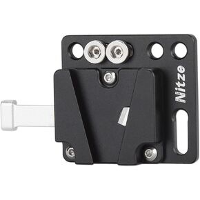 Nitze V Mount Battery Plate Aluminum Alloy Mini V Mount Plate with 1/4" Screws - N21C