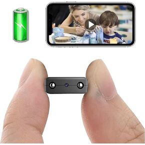 Smallest Wireless WiFi Battery Camera,HD1080P Video Recording Live Feed for Home Security Camera,Baby Monitor with Night Vision,AI Human Motion Detection,Cloud Storage,for Security with iOS,Android