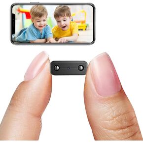 Smallest Wireless WiFi Camera,HD1080P Portable Video Surveillance,Baby Monitor with Video Recording Live Feed,Night Vision,Motion Detection,Cloud Storage,Remote Viewing for Security with iOS Android