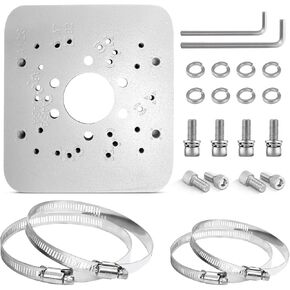 OOSSXX Universal Security Camera Mount Wall Mounting Brackets,Vertical Pole Mount Adapter Bracket for CCTV Camera,Pole Clamp,Solar Panel Clamps Outdoor Video Surveillance Equipment