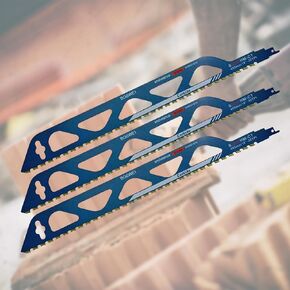20 Inch Reciprocating Saw Blade, 36 TPI Teeth Tipped Cutting Recip Saw Blades, Demolition Masonry Hard Alloy Saw Blades with High Strength for Cutting Brick,Cement Brick, Porous Concrete