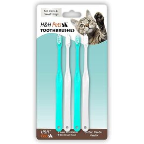 H&H Pets Dog Toothbrushes from Large to Small| Best Professional Dog Cat Toothbrush Series with Many Design & Size Option's Breed's