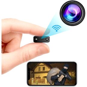 Smallest Smart Home Wireless Camera WiFi Security Camera 1080P HD Hidden Surveillance Cameras Motion Detection Night Vision Indoor App Cellphone Control