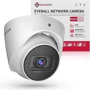 4MP@30fps IP PoE Outdoor Starlight Camera-0.006Lux@F1.6, AI Human/Vehicle Detection, Intrusion/Tripwire Alarms, 100ft IR Night Vision, Metal IP67/IK10, 256GB SD Slot, DMSS/SmartPSS Lite