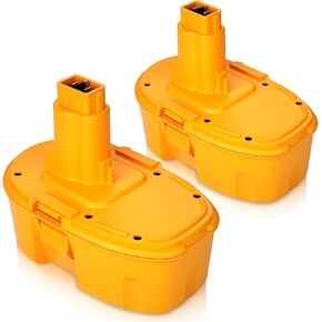 2Pack 4500mAh Replacement for Dewalt 18V Battery Compatible with Dewalt 18 Volt XPR Battery NiMH DC9098 DC9096 DC9099 DC970 DW9095 DW9096 DW9098 DW9099 DE9039 DE9095 Cordless Tools