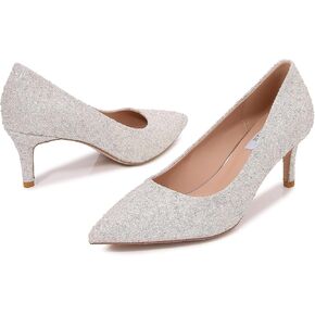 mm Women's Slip On Pointed Toe Stiletto Heel Dress Pumps