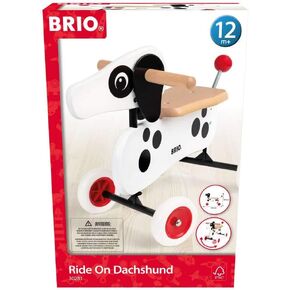 BRIO 30281 Dachshund Sausage Dog Ride Toddler Toy for Kids 12 Months and Up