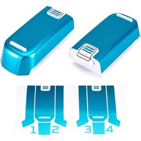 WRAPGRADE Stickers Compatible with DJI NEO Two Batteries (Caribbean Blue)