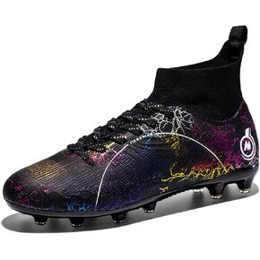 Mens Womens Soccer Cleats Youth Soccer Shoes Football Shoes High-Top Football Cleats Outdoor/Indoor Athletic Shoes Sneakers