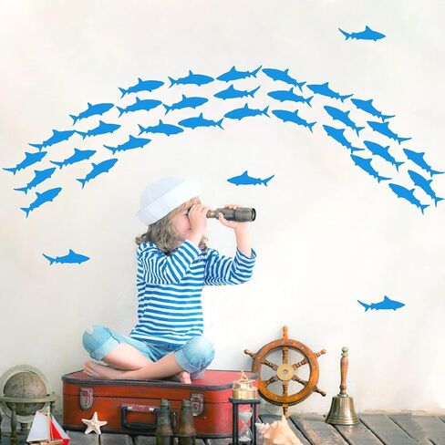 Octopus Wall Stickers 3D Ocean Animal Wall Decals Sea Life Wall Decals Under The Sea Animal Wall Stickers Octopus Wall Mural Decal 3D Ocean Wall Decals for Kids Room Bedroom Playroom Decor in Kuwait