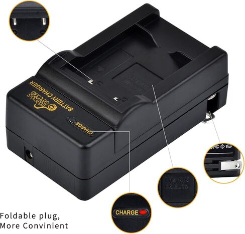 بطارية Pickle Power EN-EL19 (عبوتين) وشاحن حائط لجهاز Coolpix A100 W150 S32 S100 S2800 S3200 S3300 S3500 S3600 S4100 S4200 S4300 S5200 S5300 S6500 S6600 S6800 S6900 S7000، NP-BJ1 DSC-RX0 in Kuwait