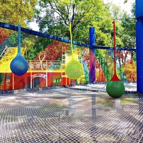 KACQIHTU Rope Net Kids Safety Netting Stair Balcony Railing Child Safety Net Playground Netting Patio Fence Protection Net Pet Toy Anti-Fall Rope Netting Multicolour in Kuwait