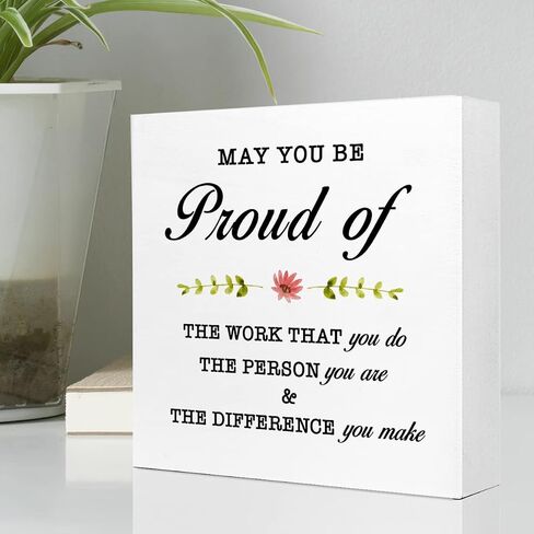 Live Every Day Like It's Pretzel Day Wooden Sign Desk Decor,Inspirational Positive Wood Block Sign Desk Decorations for Home Office Desk Shelf Table Decor in Kuwait