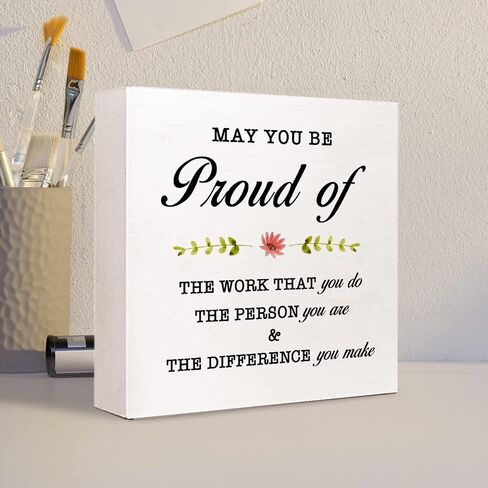 Live Every Day Like It's Pretzel Day Wooden Sign Desk Decor,Inspirational Positive Wood Block Sign Desk Decorations for Home Office Desk Shelf Table Decor in Kuwait