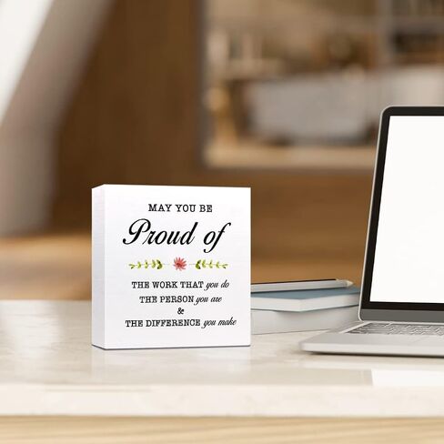 Live Every Day Like It's Pretzel Day Wooden Sign Desk Decor,Inspirational Positive Wood Block Sign Desk Decorations for Home Office Desk Shelf Table Decor in Kuwait