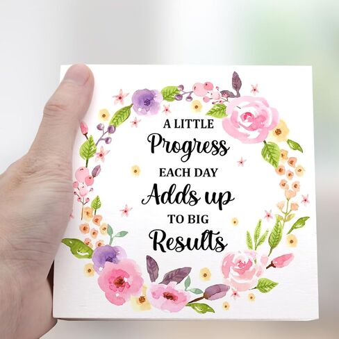 Live Every Day Like It's Pretzel Day Wooden Sign Desk Decor,Inspirational Positive Wood Block Sign Desk Decorations for Home Office Desk Shelf Table Decor in Kuwait