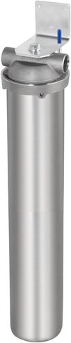 (BUS-10-1NPT) 10 Inch 304 Stainless Steel Water Filter Housing for 9-3/4''-10'' Length, 2.5''-3'' OD Filter Cartridge, Double O-Rings Design, 1'' Inlet and Outlet Filter System for Household in Kuwait