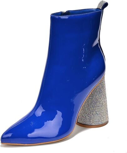 Biba Patent Rhinestone High Block Ankle Boots (Biba) in Saudi Arabia