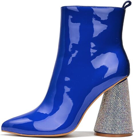 Biba Patent Rhinestone High Block Ankle Boots (Biba) in Saudi Arabia