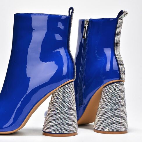 Biba Patent Rhinestone High Block Ankle Boots (Biba) in Saudi Arabia