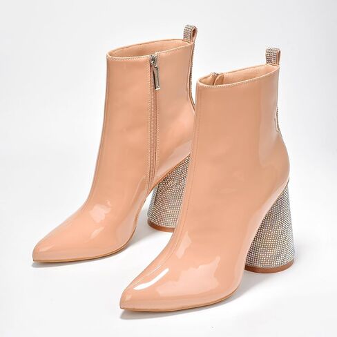Biba Patent Rhinestone High Block Ankle Boots (Biba) in Saudi Arabia