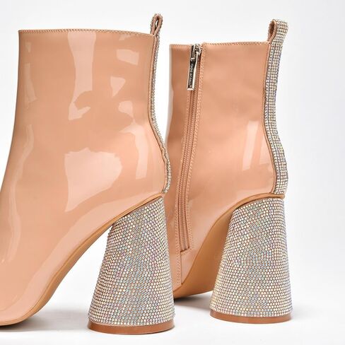 Biba Patent Rhinestone High Block Ankle Boots (Biba) in Saudi Arabia