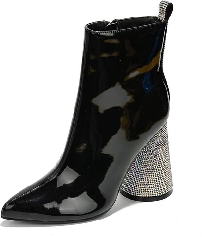 Biba Patent Rhinestone High Block Ankle Boots (Biba) in Saudi Arabia
