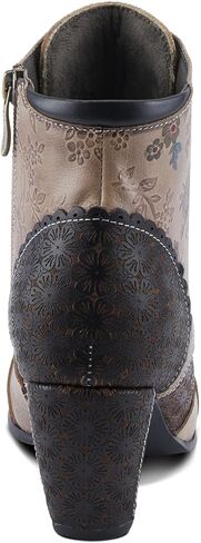 حذاء Spring Step L'Artiste Hiadelvice النسائي بالزهور - تفاصيل رائعة، حذاء طويل للكاحل ملفت للنظر أسود متعدد الاتحاد الأوروبي 39 / الولايات المتحدة 8.5 in Kuwait