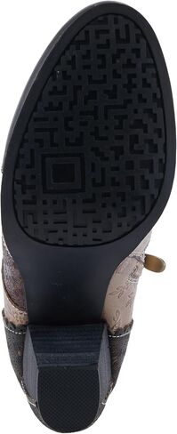 حذاء Spring Step L'Artiste Hiadelvice النسائي بالزهور - تفاصيل رائعة، حذاء طويل للكاحل ملفت للنظر أسود متعدد الاتحاد الأوروبي 39 / الولايات المتحدة 8.5 in Kuwait