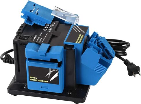 Multifunctional Sharpener, Multifunctional Electric Sharpener Drill Bit Sharpener for Straight Knives Scissors Drill Bit Planer (US Plug 110V) in Saudi Arabia