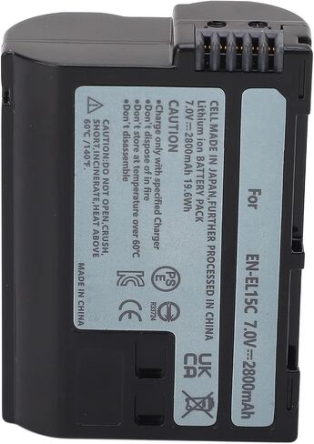 Sanpyl EN El 15C Camera Battery Replacement, 2800mah Rechargeable for Z5 Z6 Z6 II Z7 Z7II Z8 D7500 D7200 D7000 D850 D750 D500 D810a D610 D600 in Saudi Arabia