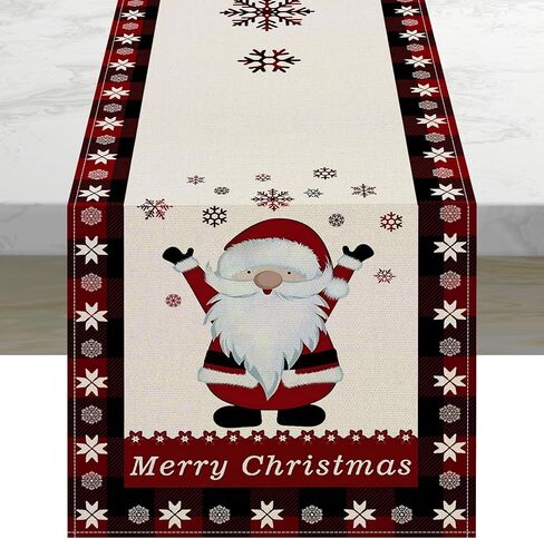 Christmas Table Runner, Red Truck Merry Christmas Table Runner 13 x 72 Inch Table Decoration for Indoor Outdoor Home Party Decor in Saudi Arabia