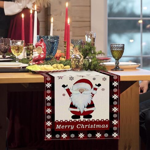 Christmas Table Runner, Red Truck Merry Christmas Table Runner 13 x 72 Inch Table Decoration for Indoor Outdoor Home Party Decor in Saudi Arabia
