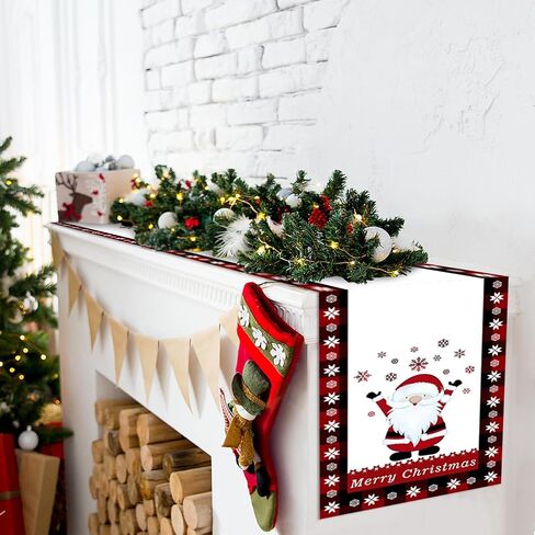 Christmas Table Runner, Red Truck Merry Christmas Table Runner 13 x 72 Inch Table Decoration for Indoor Outdoor Home Party Decor in Saudi Arabia