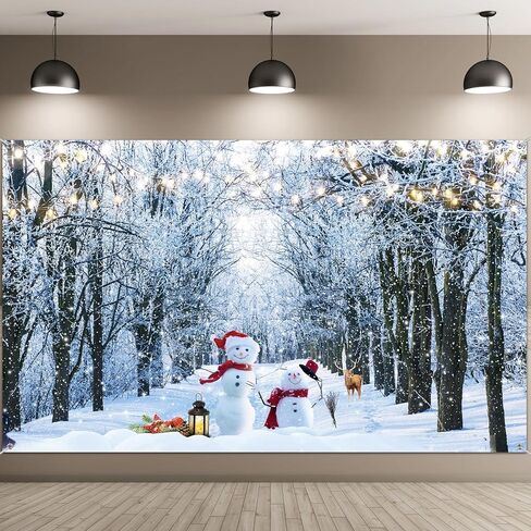 الشتاء ثلج التصوير خلفية الغابات الثلوج التصوير خلفية عيد الميلاد ندفة الثلج خلفية الديكور لفصل الشتاء عيد ميلاد الطفل دش الوليد لوازم الحفلات الديكور، 73 × 43 بوصة in Kuwait