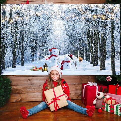 الشتاء ثلج التصوير خلفية الغابات الثلوج التصوير خلفية عيد الميلاد ندفة الثلج خلفية الديكور لفصل الشتاء عيد ميلاد الطفل دش الوليد لوازم الحفلات الديكور، 73 × 43 بوصة in Kuwait