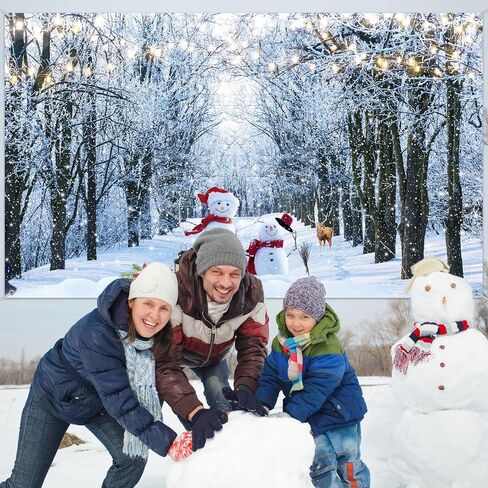 الشتاء ثلج التصوير خلفية الغابات الثلوج التصوير خلفية عيد الميلاد ندفة الثلج خلفية الديكور لفصل الشتاء عيد ميلاد الطفل دش الوليد لوازم الحفلات الديكور، 73 × 43 بوصة in Kuwait
