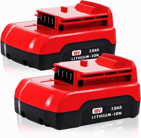 【ليثيوم أيون | NOT Ni-Mh】 عبوتان بطارية بديلة 18 فولت 3000 مللي أمبير في الساعة لكابل بورتر بطارية ليثيوم 18 فولت متوافقة مع بطاريات الأدوات اللاسلكية PC18B PC18BL PCC489N PC18BLEX PC18B-2 18 فولت in Kuwait