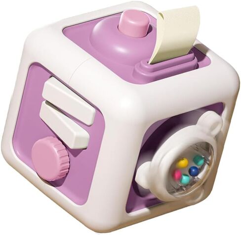 Montessori Toys for 1+ Year Old Boys Girls, 12-18 Months Baby Car Seat Airplane Travel Busy Cube Toys for Fine Motor Skill Learning, First Birthday Gift for 1 Year Old (Green) in Saudi Arabia