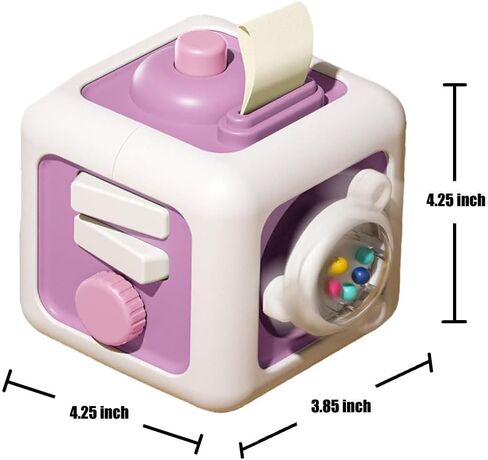 Montessori Toys for 1+ Year Old Boys Girls, 12-18 Months Baby Car Seat Airplane Travel Busy Cube Toys for Fine Motor Skill Learning, First Birthday Gift for 1 Year Old (Green) in Saudi Arabia